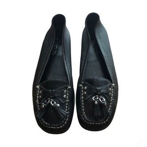 Aerosoles black leather Your Turn with tassel size 8